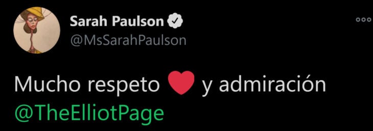 Die Schauspielerin Sarah Paulson unterstützt Elliot Page, ehemals Ellen Page. Prominente senden Botschaften des Stolzes