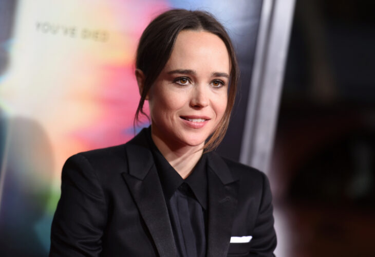 Elliot Page, conocido como Ellen Page en un alfombra roja