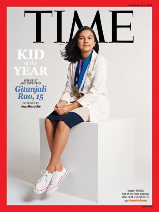 Gitanjali Rao, en portada de la revista Time; Joven es nombrada la primera 'Niña del Año' por la revista 'Time'