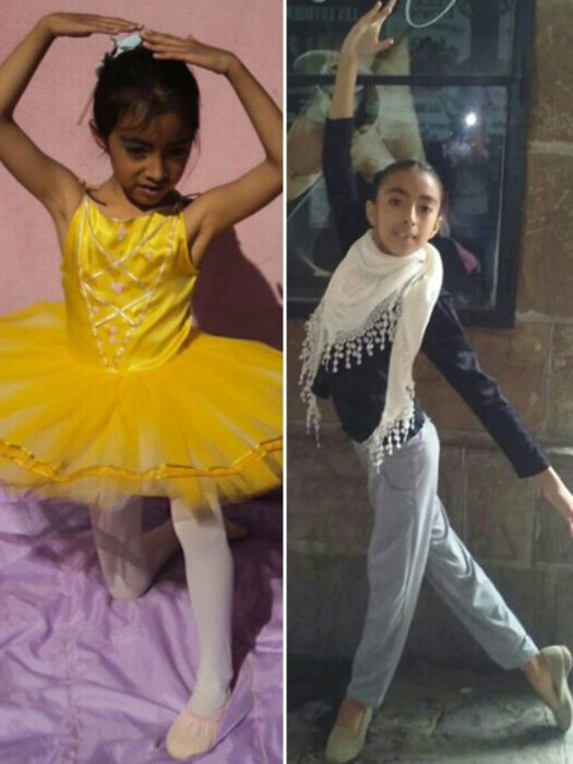 Agostina Arreguez, bailando ballet de niña; Joven indígena aprende ballet por YouTube; su talento la hizo ganar una beca