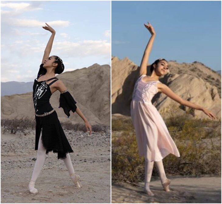 Agostina Arreguez, bailando ballet en el desierto; Joven indígena aprende ballet por YouTube; su talento la hizo ganar una beca