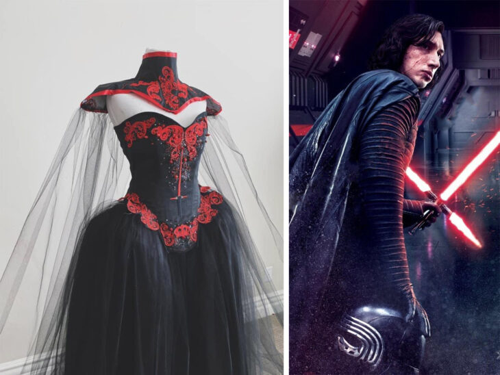 Vestido inspirado en Kylo Ren confeccionado por Sarah Hambly