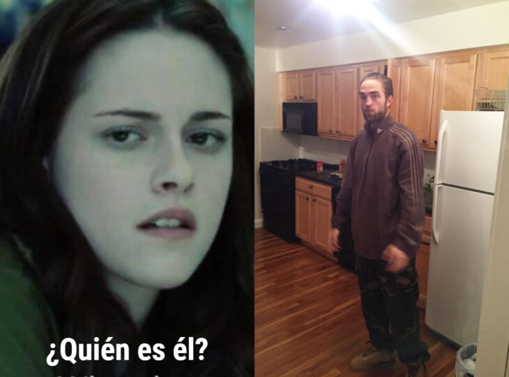 Los memes virales del 2020; Robert Pattinson parado en la cocina, Bella Swan