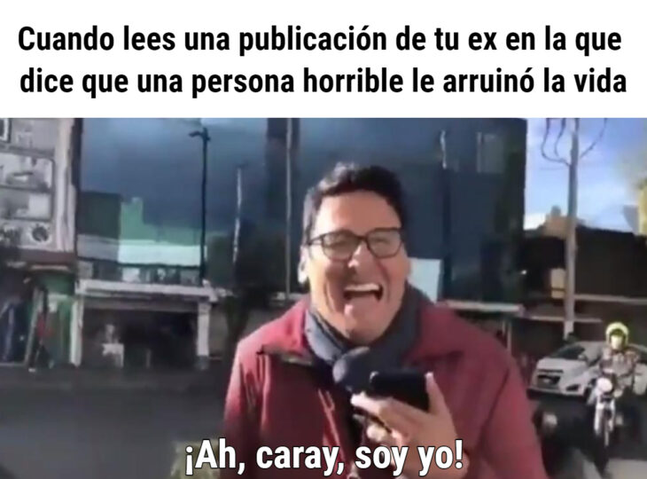 Los memes virales del 2020; Reportero al que le cayó un árbol en su carro, ¡ah, caray, soy yo!