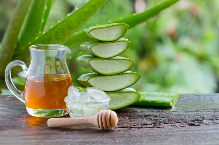 Mascarilla de Miel de abeja y áloe vera