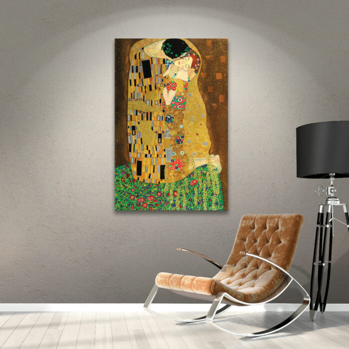 Regalos bonitos para el intercambio de Navidad; cuadro para la pared de 'El Beso' de Gustav Klimt