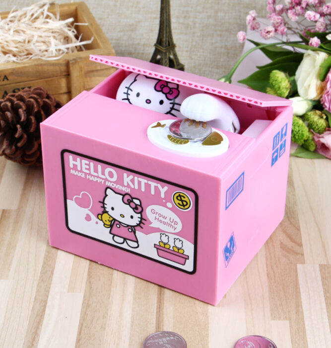 Regalos bonitos de Hello Kitty que puedes comprar en línea; alcancía rosa