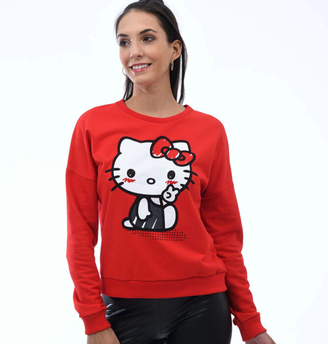 Regalos bonitos de Hello Kitty que puedes comprar en línea; sudadera roja