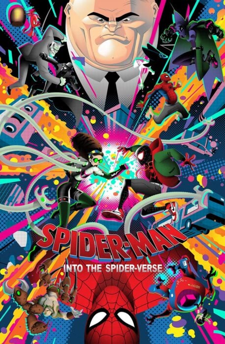 Plakat des Films 'Spiderman Into the Spider-Vers'