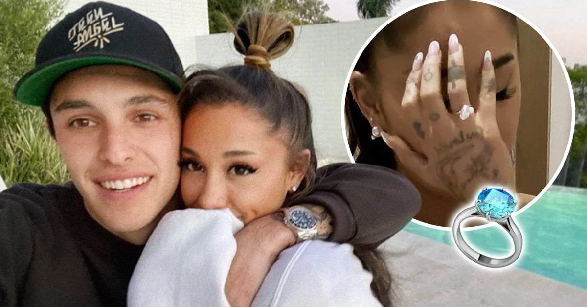 Ariana Grande anuncia su compromiso con novio Dalton Gomez