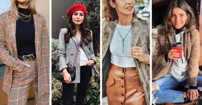 16 Blazers a cuadros que merecen un espacio en tu outfit diario