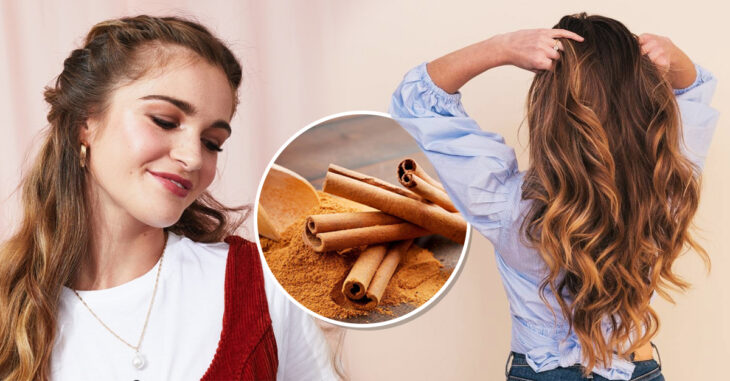 con canela para aclarar el cabello naturalmente