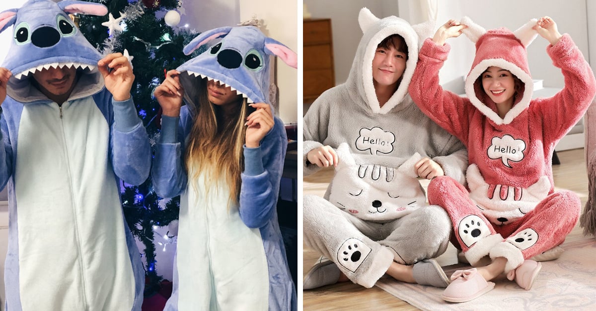 Pijamas a juego para Instagram junto a tu novio