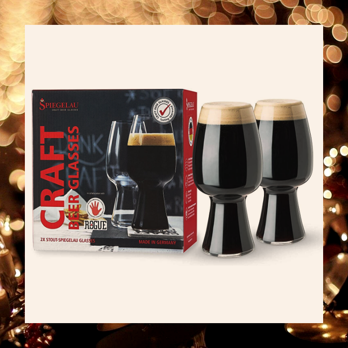 set de vasos para cerveza con cerveza negra/oscura de regalo