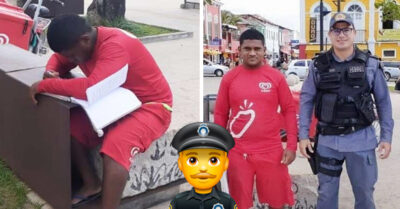 Sorprenden a vendedor de helados estudiando y le dan beca; quiere ser policía