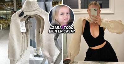 Zara lanza suéter que solo cubre cuello y brazos y aparecieron los memes