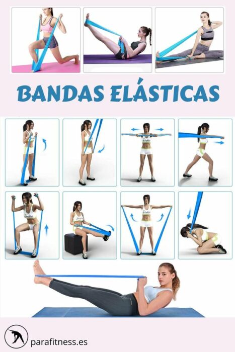 Guia con ejercicios de banda elástica; 13 Sencillas rutinas para cumplir tu propósito de Año Nuevo de una vez por todas 