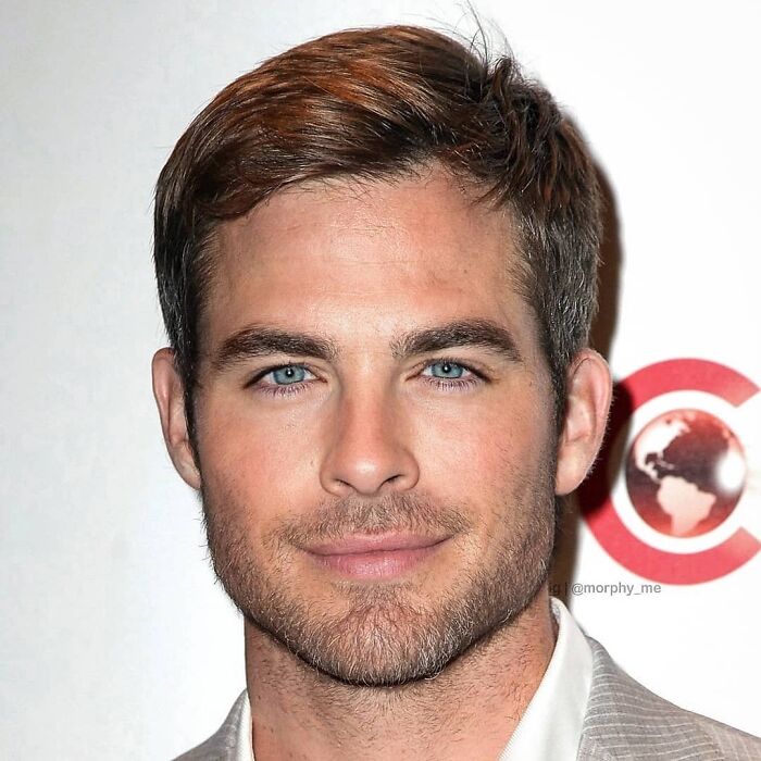 Ian Somerhalder y Chris Pine fusionados por  por el artista francés Morphy_me; Artista fusiona a dos celebridades y crea increíbles mashups