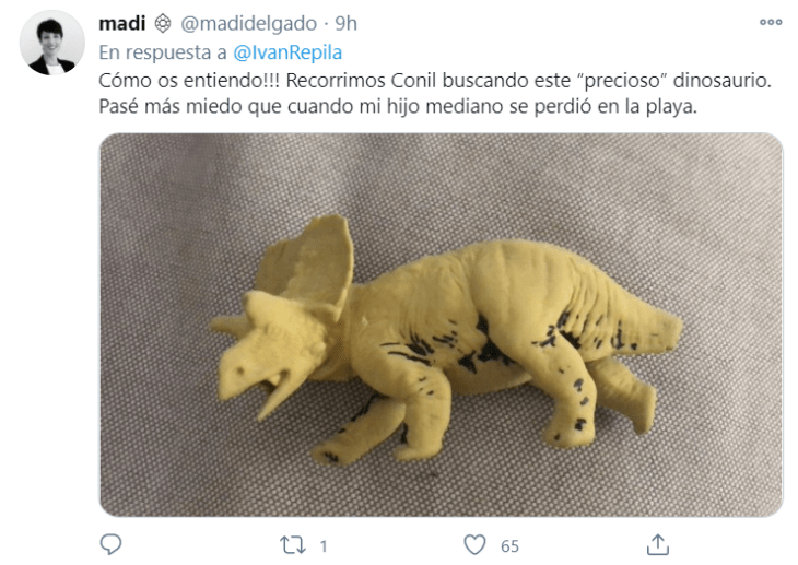 Tuits de padres buscando los peluches de sus hijos