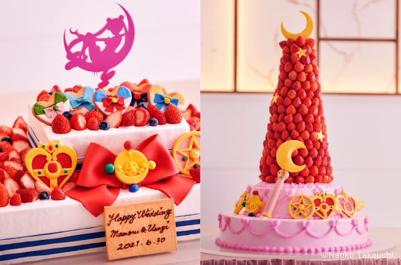 Pastel de bodas inspirado en Sailor Moon; Lanzan lujoso paquete de bodas inspirado en Sailor Moon; ¡es hermoso!