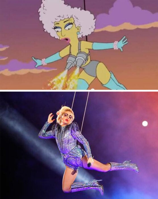 Los Simpson y la presentación en el Super Bowl de Lady Gaga