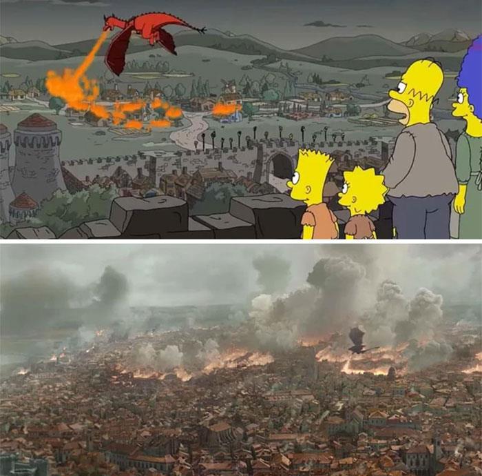 Los Simpson y el cambio que tuvo Daenerys Targeryen