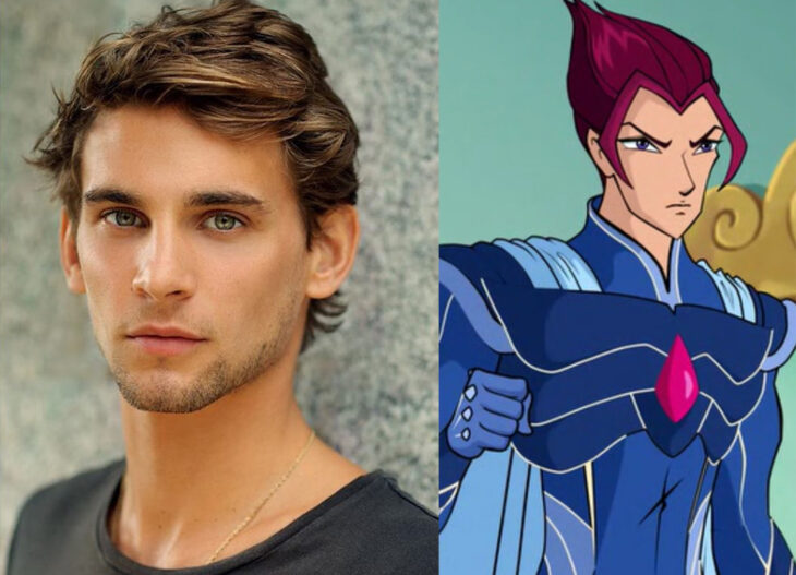 Freddie Thorp interpretando a Riven de la serie club winx