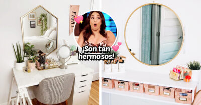 15 Ideas para un rincón de maquillaje chiquito pero bonito