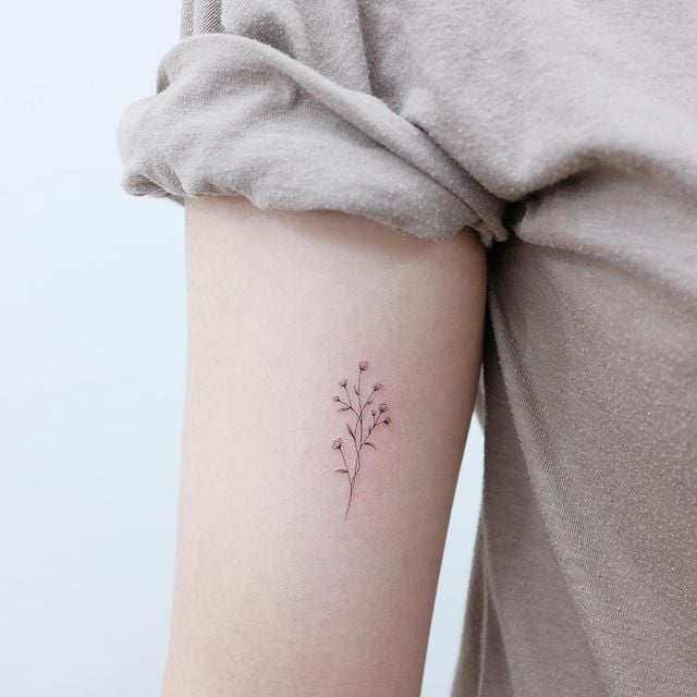 Tatuaje en el brazo de rama