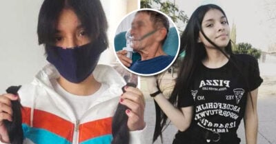 Vende su cabello para comprar tanque de oxígeno a su abuelito