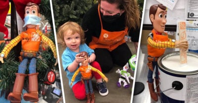 Niño extravía su muñeco Woody en una tienda y este se convierte en empleado del mes