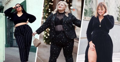 16 Looks elegantes y modernos en negro para chicas curvy