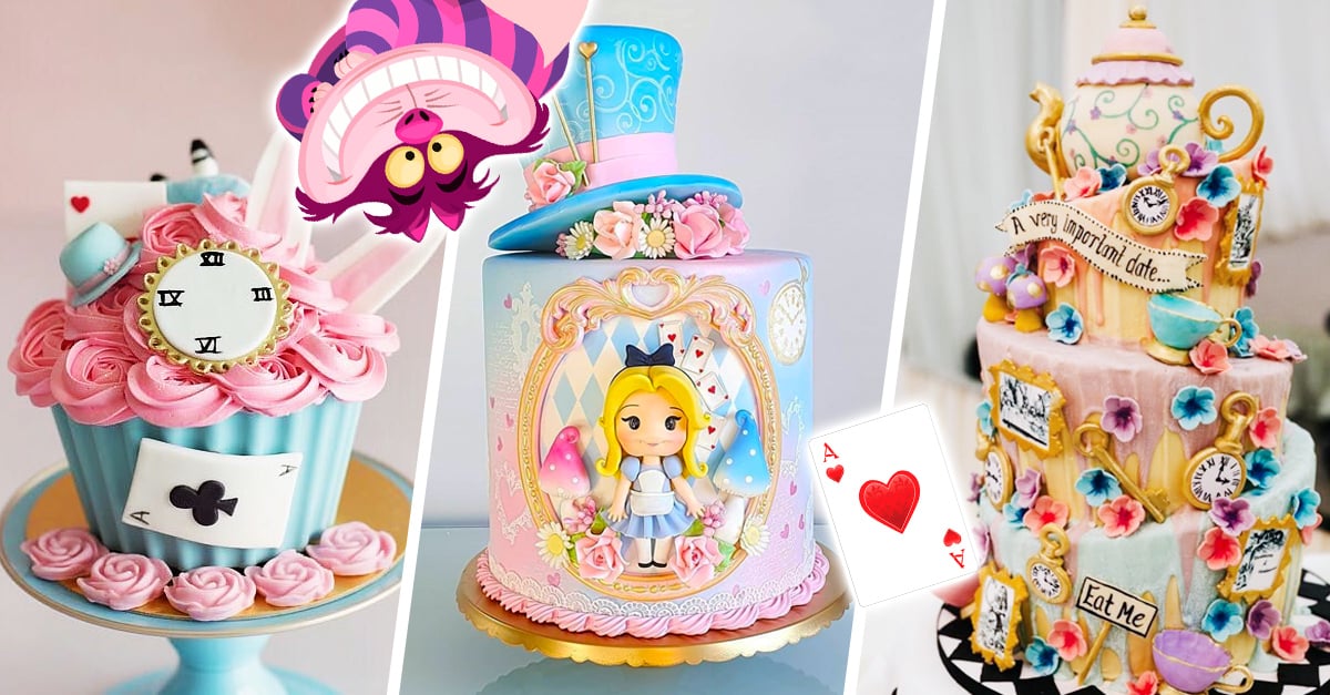 Pasteles Inspirados En Alicia En El Pais De Las Maravillas