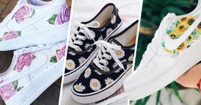 12 Tenis con estampado floral para vibrar con la naturaleza
