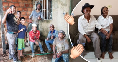 Vecinos remodelan el hogar de una pareja de abuelitos que vivían en una casa de madera