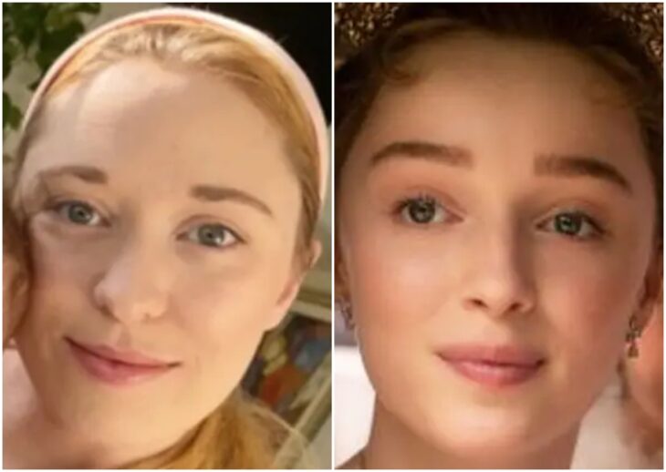 Persona siendo comparada con Phoebe Dynevor