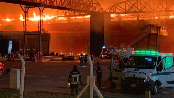 Incendio en el autodromo Santiago de Estero