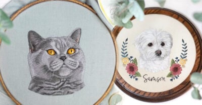 Estos bordados de animalitos lucen tan reales que parecen fotografías