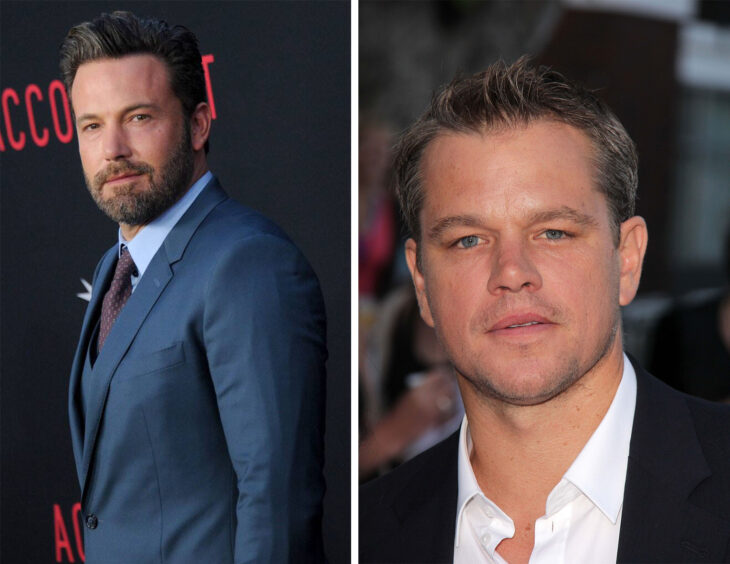 Del lado izquierdo Ben Affleck y Matt Damon del lado derecho