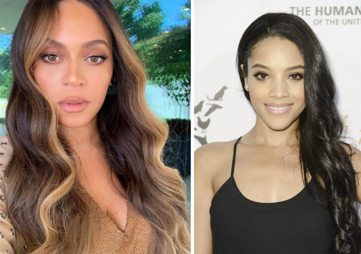 Del lado izquierdo Beyonce y Bianca Lawson del lado derecho