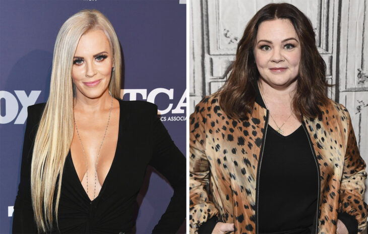 Del lado izquierdo Jenny McCarthy y Melissa McCarthy del lado derecho