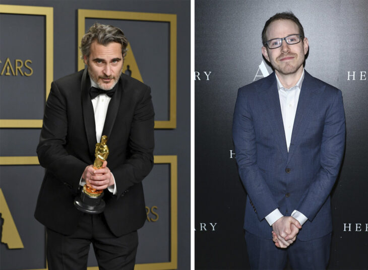 Del lado izquierdo el actor Joaquin Phoenix en los Óscar 202o y del lado derecho el director de cine Ari Aster