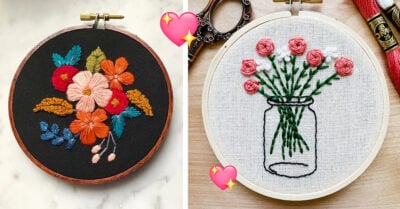 15 Bordados de plantas que se verían preciosos en tu hogar