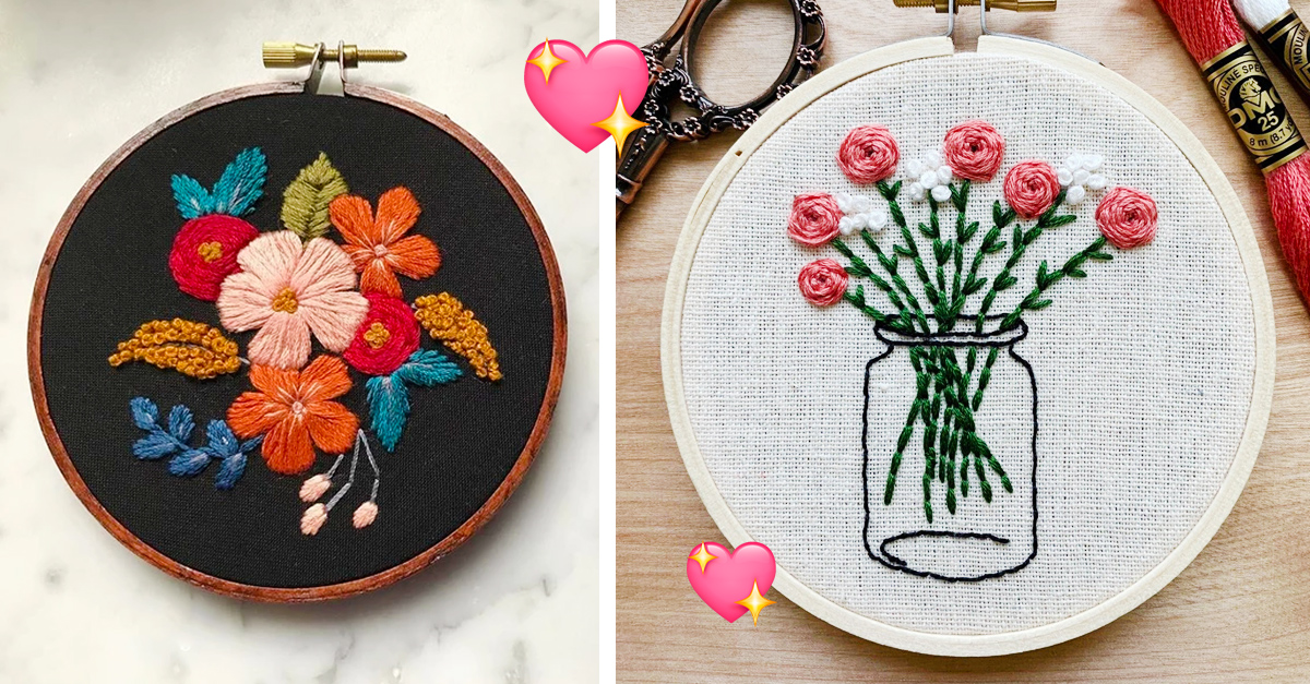 15 Aros bordados de plantas, serán la decoración perfecta 15 Aros bordados de plantas, serán la decoración perfecta