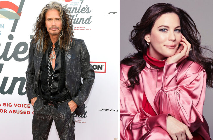 Del lado izquierdo Steve Tyler y Liv Tyler del lado derecho