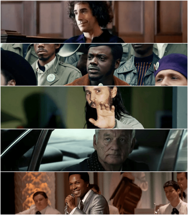 Sacha Baron Cohen (“The Trial of the Chicago 7”)   Daniel Kaluuya (“Judas and the Black Messiah”)   Jared Leto (“The Little Things”)  Bill Murray (“On the Rocks”)   Leslie Odom, Jr. (“One Night in Miami”) 