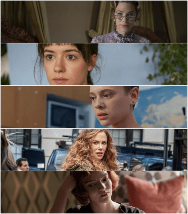 Cate Blanchett (“Mrs. America”)   Daisy Edgar-Jones (“Normal People”)  Shira Haas (“Unorthodox”)   Nicole Kidman (“The Undoing”)   Anya Taylor-Joy (“The Queen’s Gambit”) 