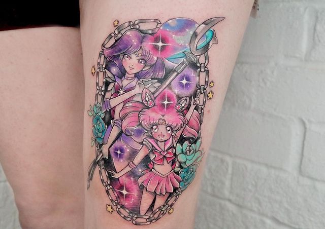 Tatuaje inspirado en las Sailor Scouts; 13 Tatuajes para decorar tu piel 'en el nombre de la Luna'