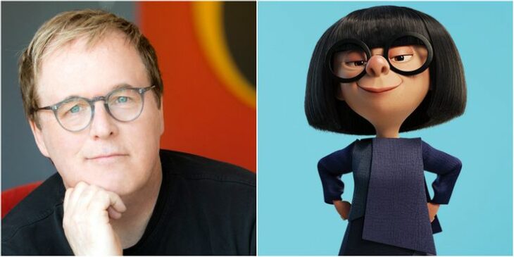 Brad Bird director de los Increíbles dándole voz a Edna Moda 