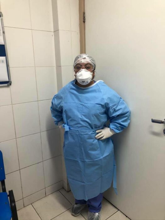 Lidiane Melo enfermera brasileña que está combatiendo el covid 19